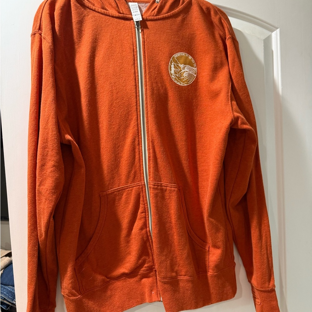 Orange Zip-Up Hoodie Big Sur Surf Shop